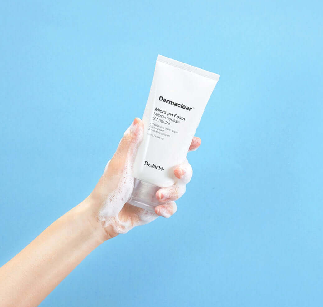 Gelveida putiņas sejas mazgāšanai Dr.Jart+ Dermaclear Micro pH Foam Micro-Mousse pH Neutre Balancing Gel-to-foam