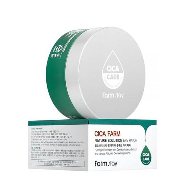 Hidrogēla atjaunojošie patči ar Gotu Kola FarmStay Cica Farm Nature Solution Eye Patch