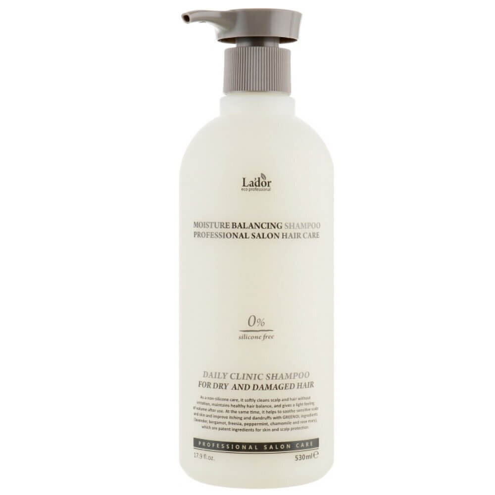 Mitrinošs šampūns matiem bez silikona Lador Moisture Balancing Shampoo