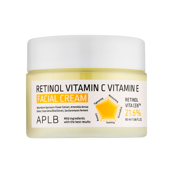 Обновляющий крем для лица APLB Retinol Vitamin C Vitamin E Facial Cream