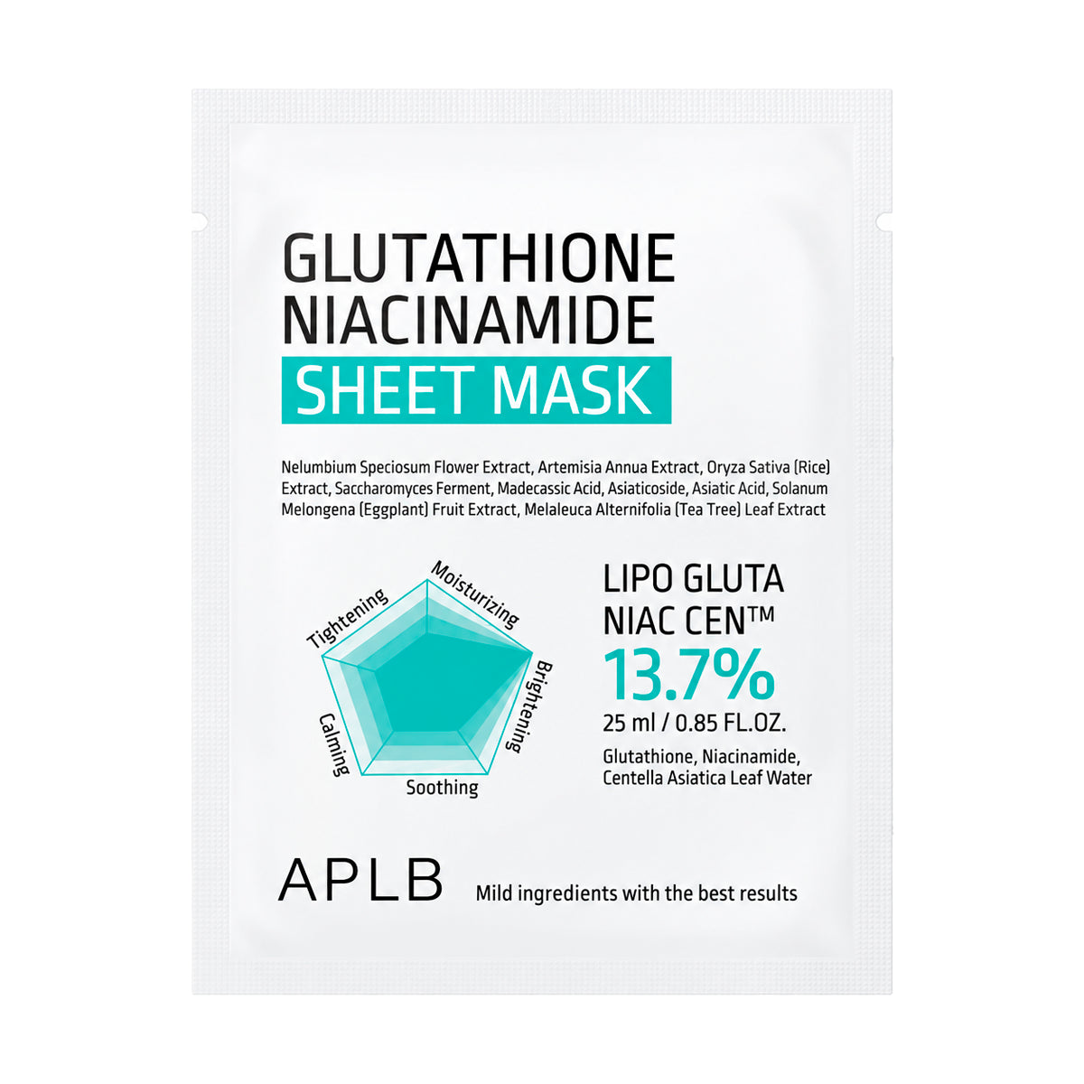 APLB Glutathione Niacinamide Sheet Mask