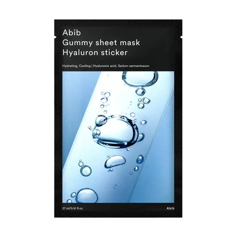 Korejas auduma maskas Abib GUMMY SHEET MASK  Abib Hyaluron sticker  