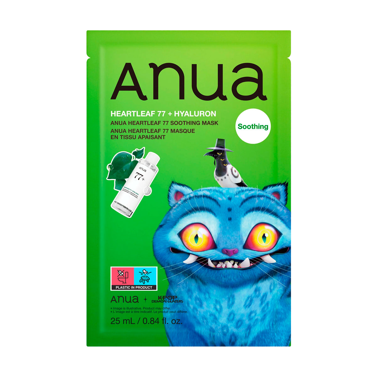 Anua K-Pop Demon Hunters Heartleaf 77+ Hyaluron Soothing Mask