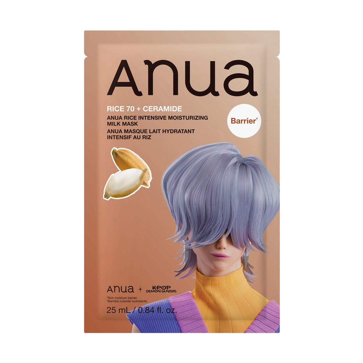 Anua K-Pop Demon Hunters Rice 70 Intensive Moisturizing Milk Mask