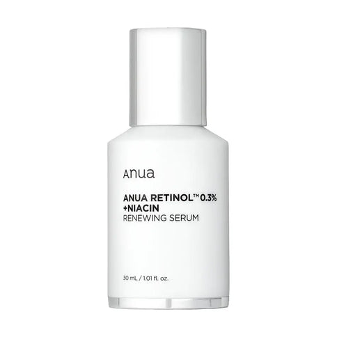 Atjaunojošs serums ar retinolu un niacinamīdu Anua Nano Retinol 0,3% + Niacin Renewing Serum  Anua 30 ml.  