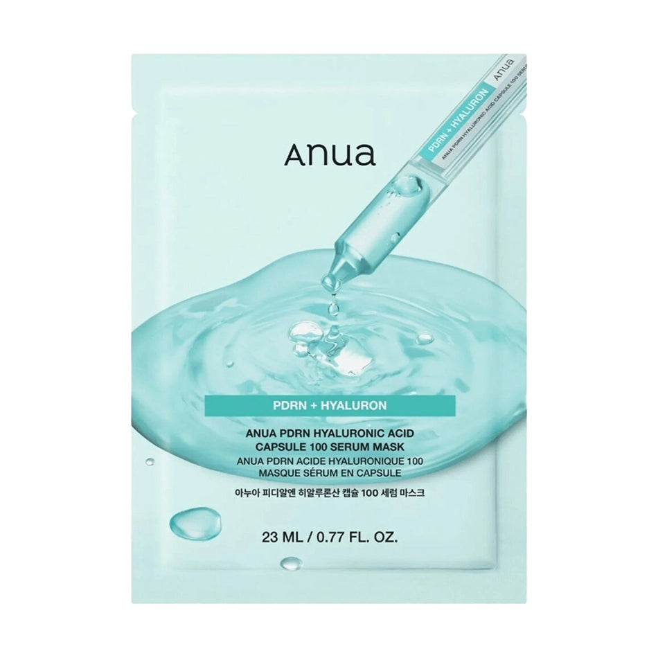 Auduma maska ar PDRN un hialuronskābi Anua PDRN Hyaluronic Acid Capsule 100 Serum Mask