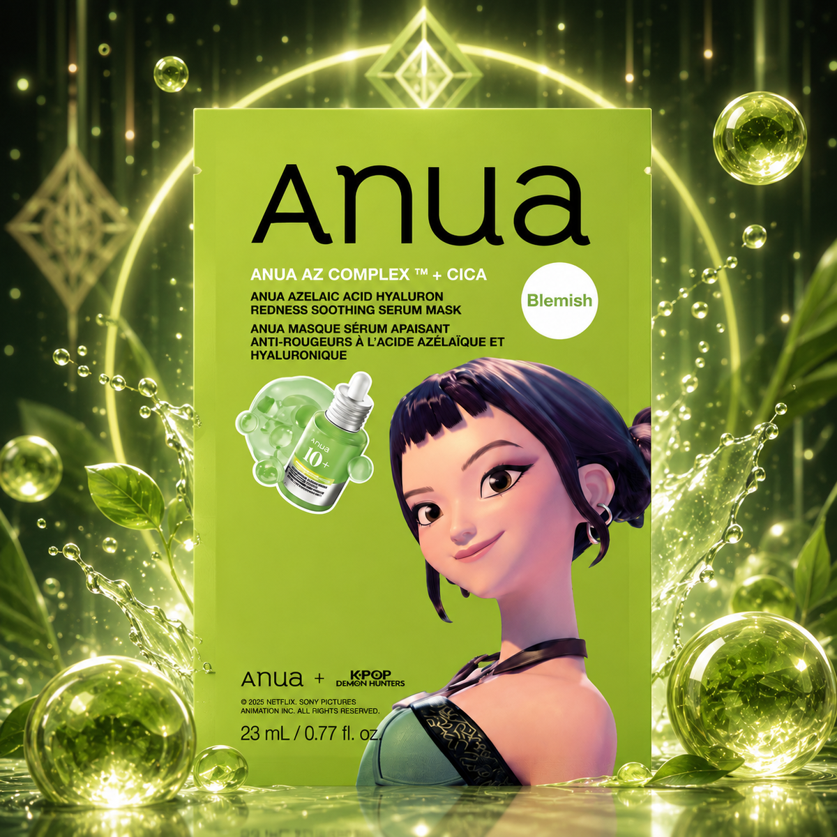 Anua Kpop Demon Hunters Azelaic Acid Hyaluron Redness Soothing Serum Mask