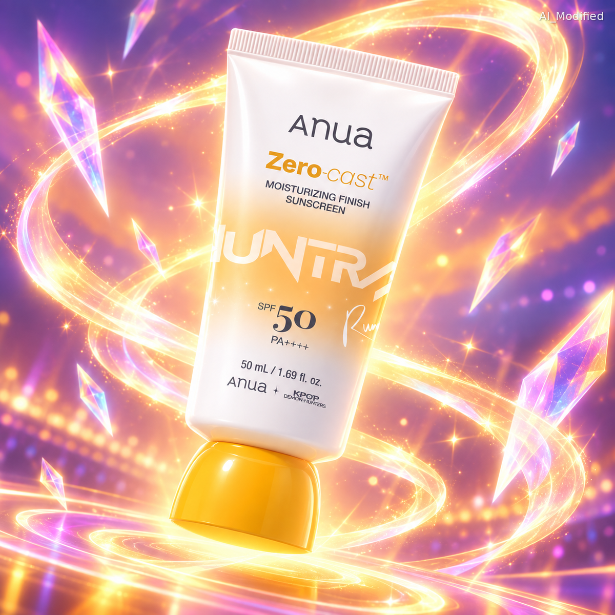 Увлажняющий солнцезащитный крем Anua K-Pop Demon Hunters Zero-Cast Moisturizing Finish Sunscreen