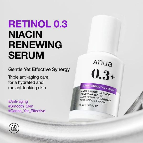 Anua Nano Retinol 0,3% + Niacin Renewing Serum