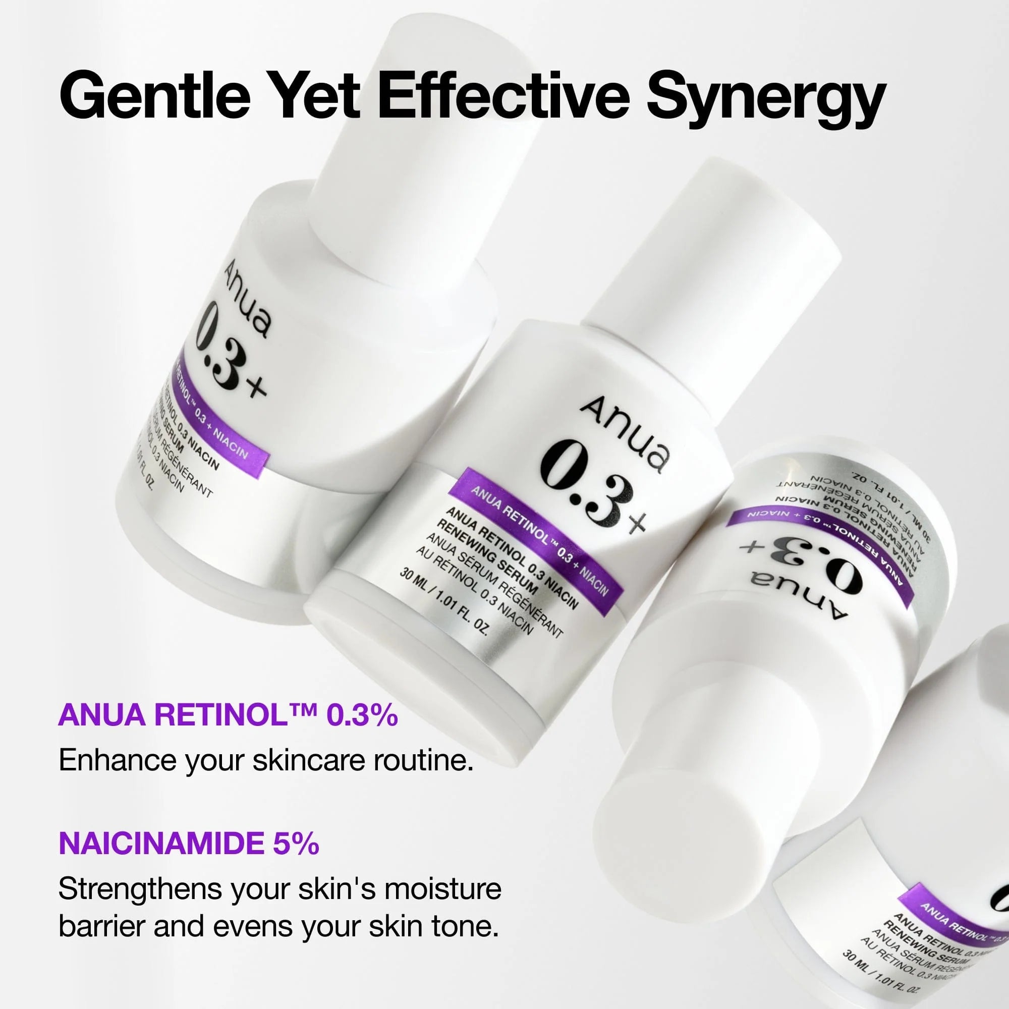 Atjaunojošs serums ar retinolu un niacinamīdu Anua Nano Retinol 0,3% + Niacin Renewing Serum