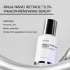 Atjaunojošs serums ar retinolu un niacinamīdu Anua Nano Retinol 0,3% + Niacin Renewing SerumAnua 