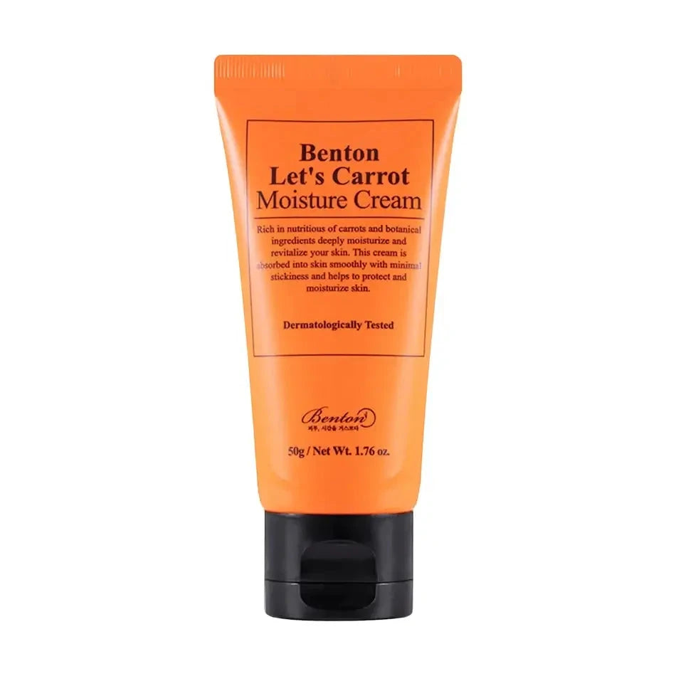 Mitrinošs krēms sejai ar burkānu ekstraktu Benton Let`s Carrot Moist Cream