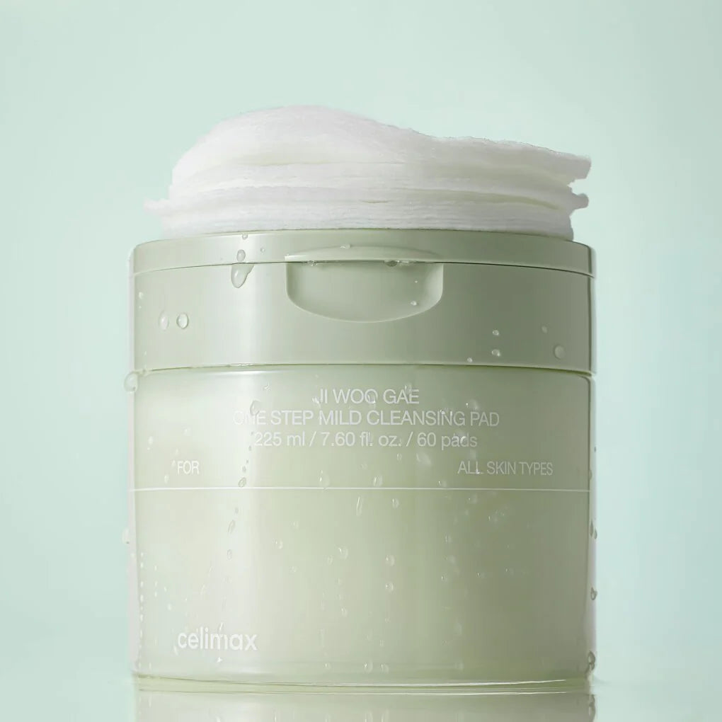 Attīrošie spilventiņi kosmētikas noņemšanai Celimax Ji Woo Gae One Step Mild Cleansing Pad