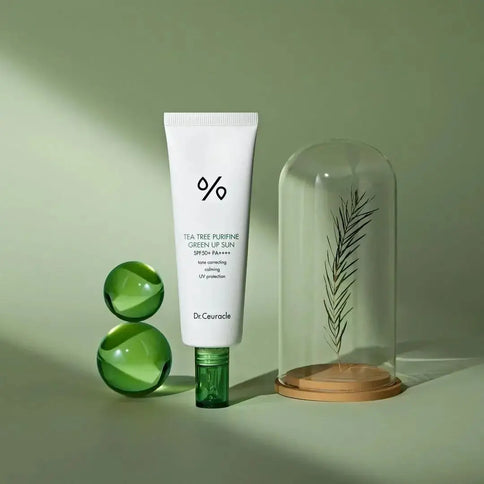 Saules aizsargkrēms problemātiskai ādai Dr.Ceuracle Tea Tree Purifine Green Up Sun SPF 50+ PA++++  Dr.Ceuracle   