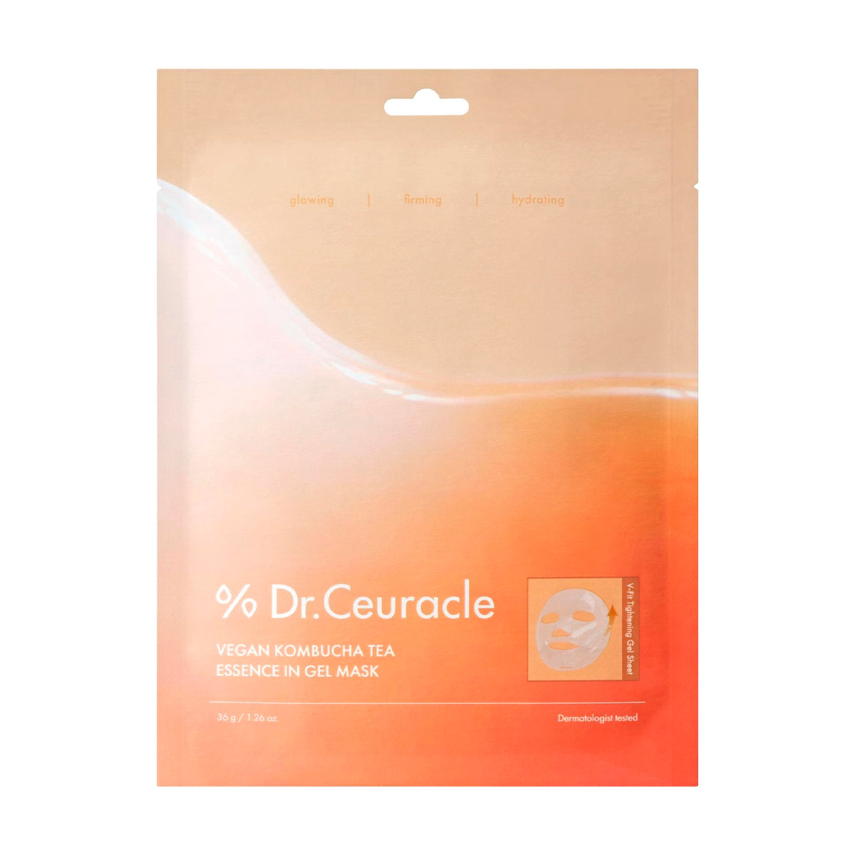 Гидрогелевая маска с комбучей Dr.Ceuracle Vegan Kombucha Tea Essence In Gel Mask