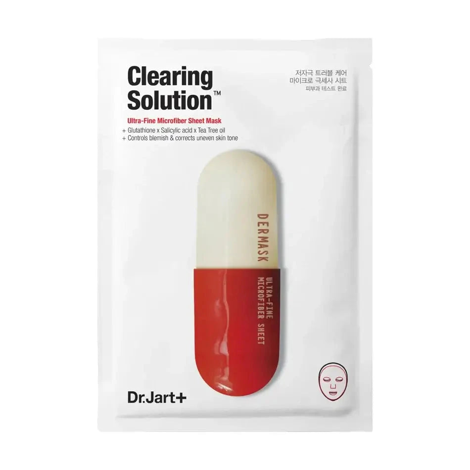 Attīroša auduma maska problemātiskai ādai Dr. Jart+ Clearing Solution