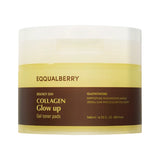 Осветляющие пэды с коллагеном и ниацинамидом EQQUALBERRY Collagen Glow Up Gel Toner Pad