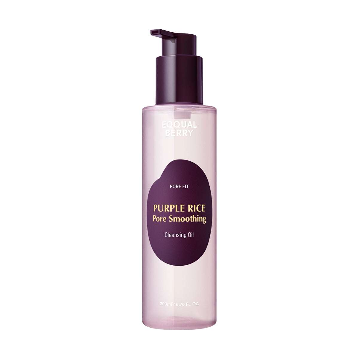 Гидрофильное масло дляочищения пор EQQUALBERRY Purple Rice Pore Smoothing Cleansing Oil