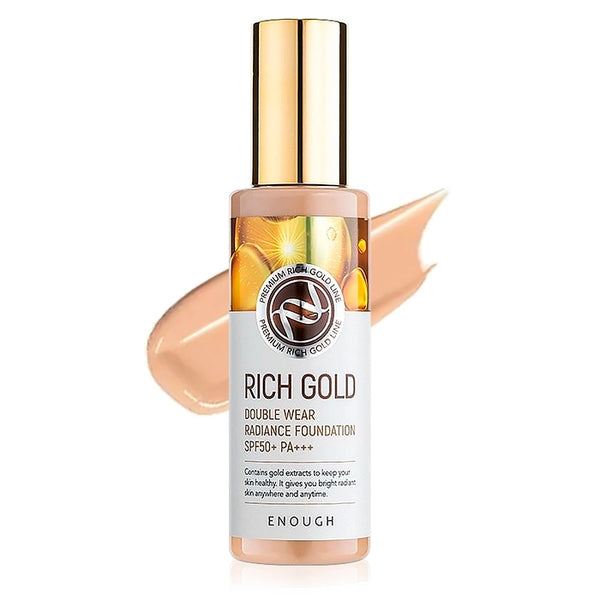 Тональный крем ENOUGH Rich Gold Double Wear Radiance Foundation SPF50+ PA+++ с SPF