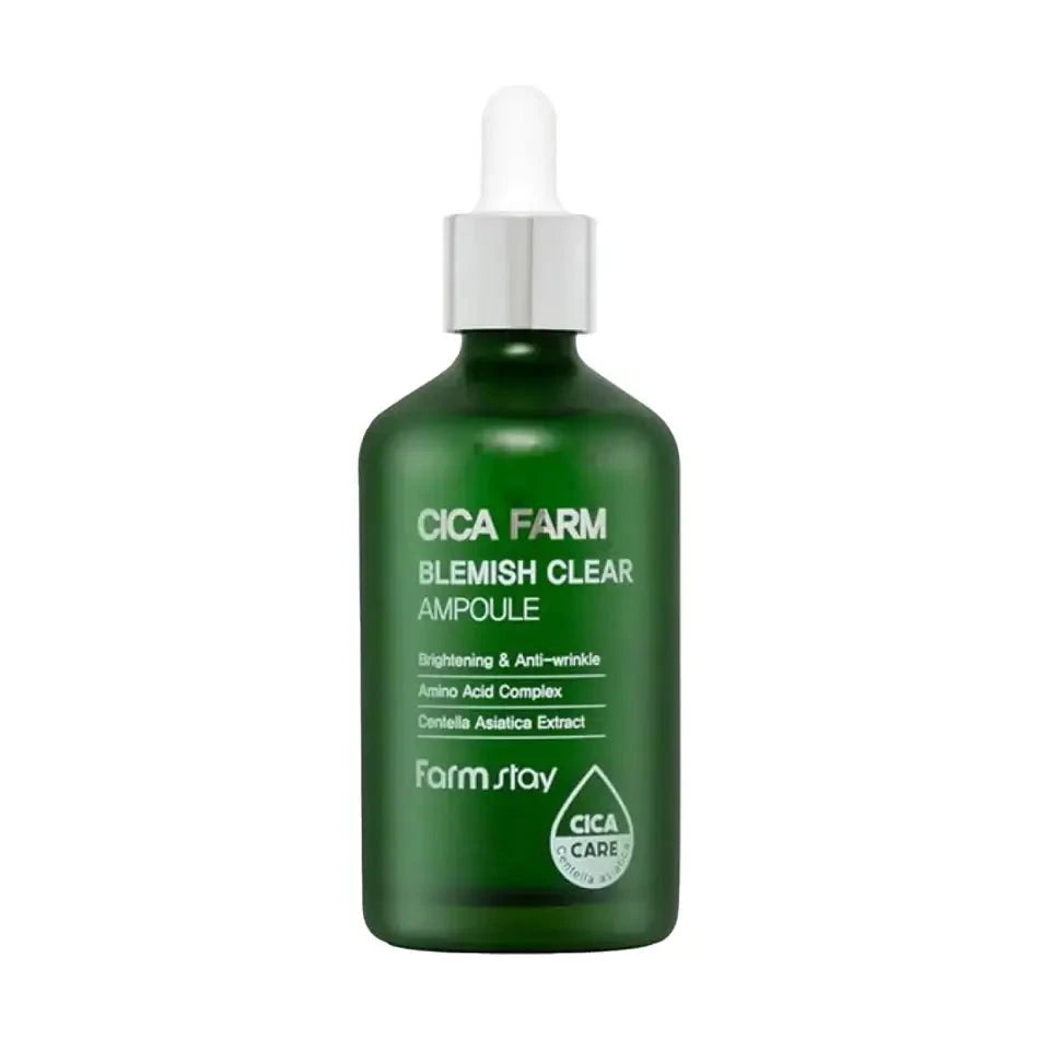 Ampulu serums ar Āzijas centellu FarmStay Cica Farm Blemish Clear Ampoule