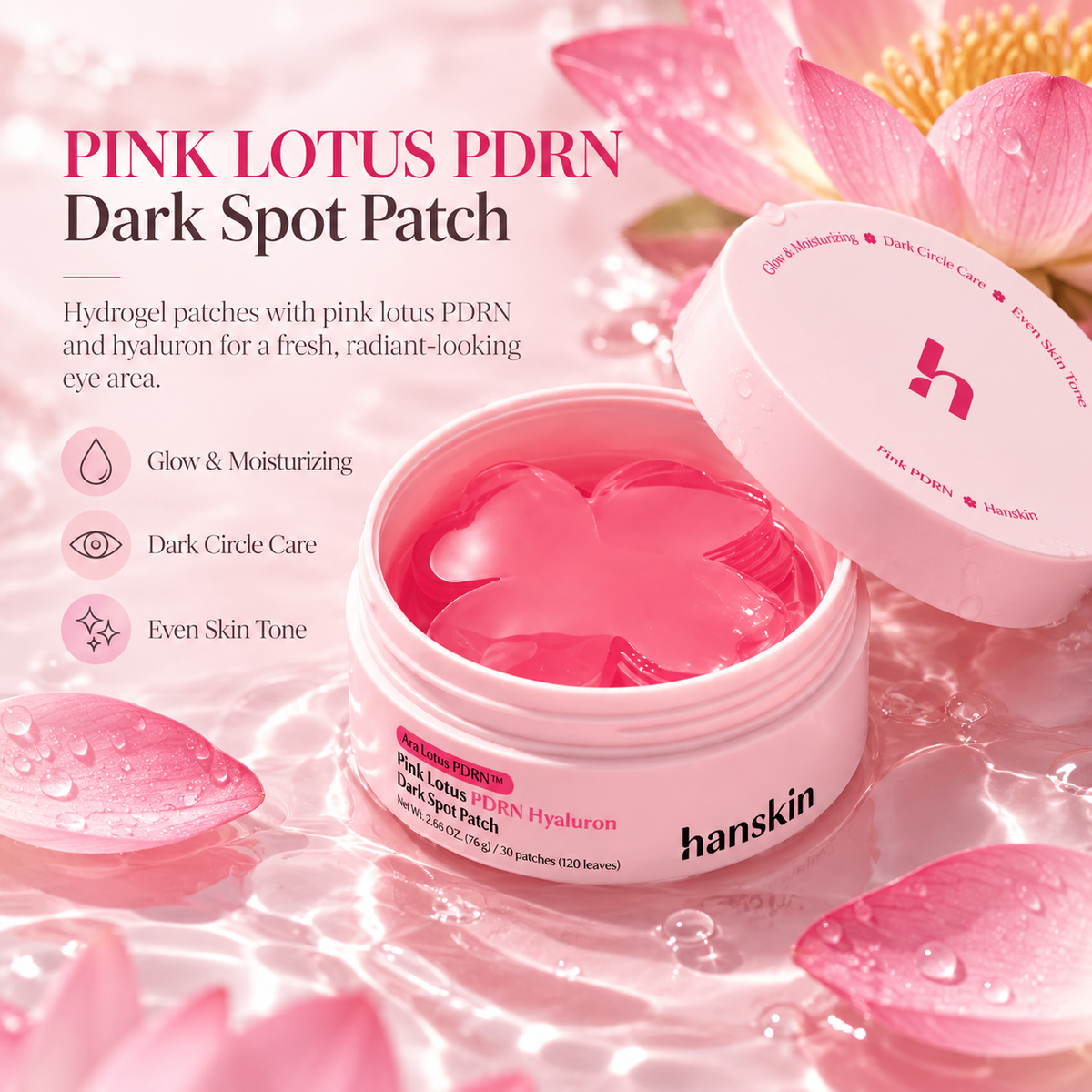 Hanskin Pink Lotus PDRN Hyaluron Dark Spot Patch