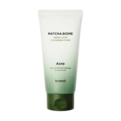 Pretiekaisuma putiņas ar matchu un probiotiķiem Heimish Matcha Biome Amino Acne Cleansing Foam  Heimish 150 ml.  