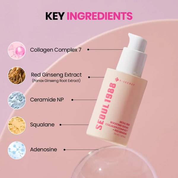 Укрепляющая сыворотка K-SECRET Seoul 1988 Boosting Serum: Collagen Complex + Red Ginseng
