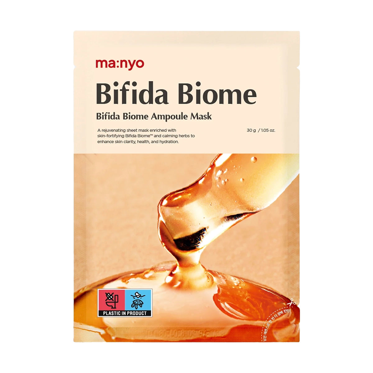 Восстанавливающая маска с пробиотиками Manyo Bifida Biome Ampoule Mask