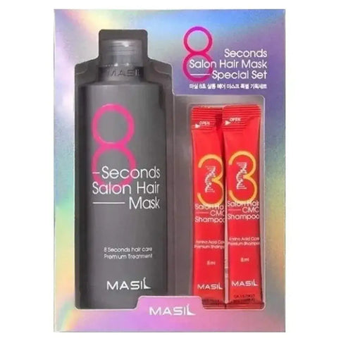 Maska ātrai matu atjaunošanai Masil 8 Seconds Salon Hair Mask Special Set  Masil 350ml + 2x8ml  