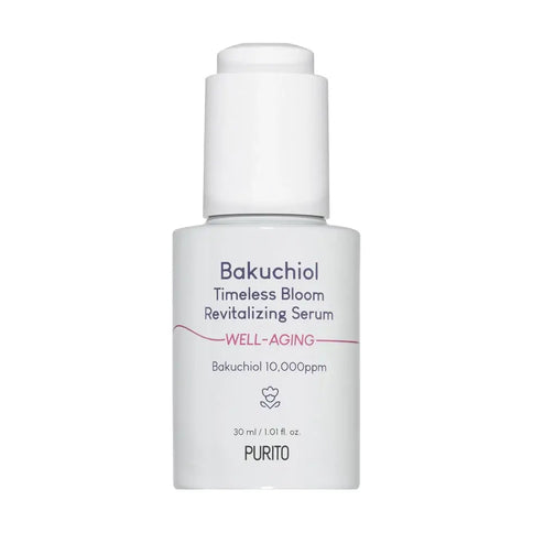 Serums ādas novecošanās pazīmju novēršanai Purito Seoul Timeless Bloom Bakuchiol Serum  Purito 30 ml.  