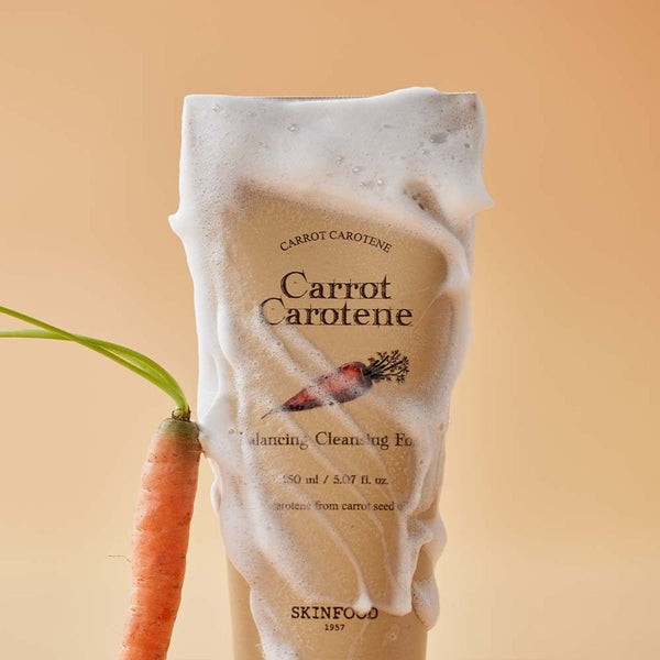 Maigas attīrošas putas SKINFOOD Carrot Carotene Balancing Cleansing Foam