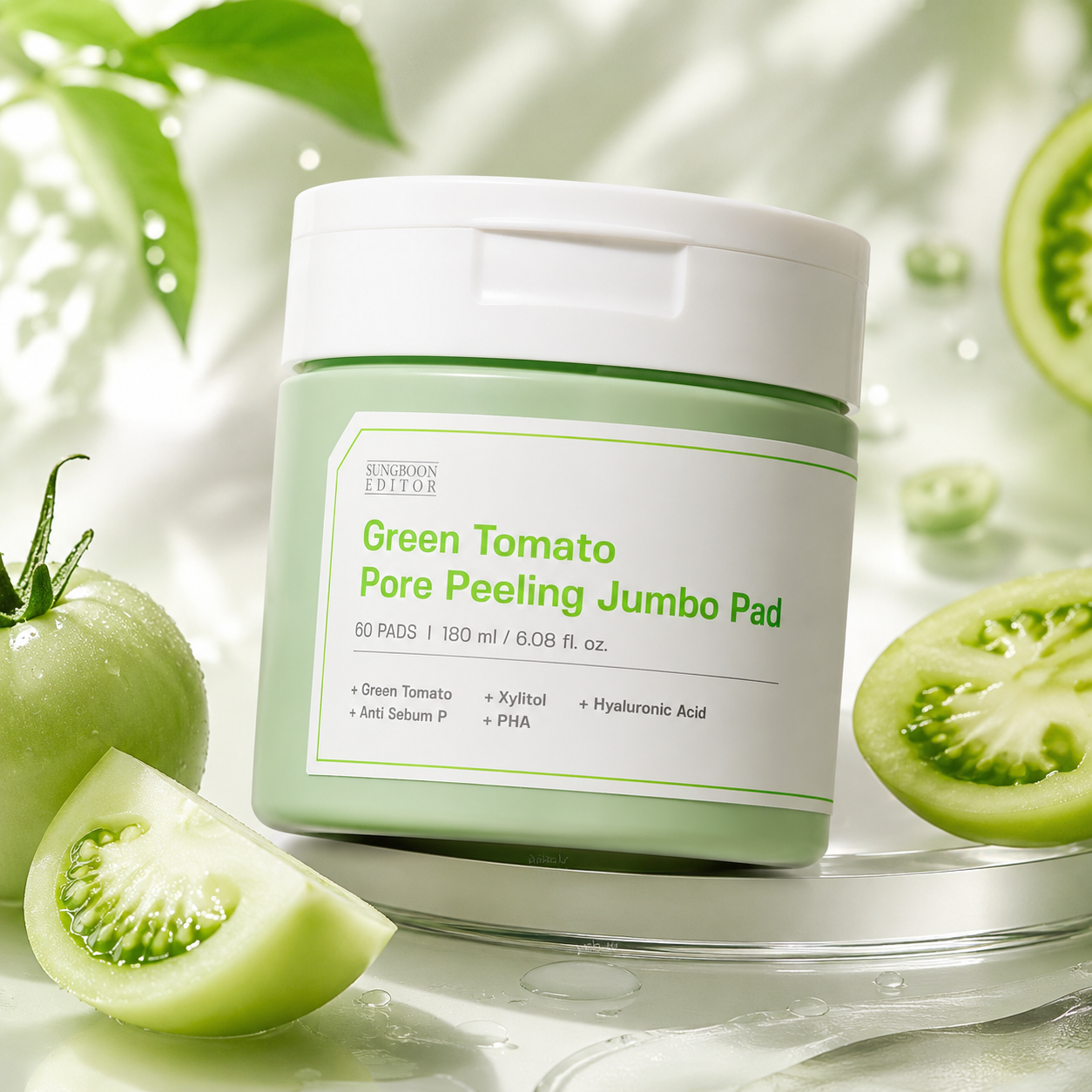 Sungboon Editor Green Tomato Pore Peeling Jumbo Pad