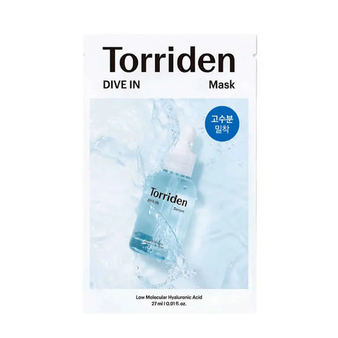 Maska sejai ar hialuronskābi Torriden DIVE-IN Low molecule Hyaluronic acid Mask Pack  Torriden 1 ea.  