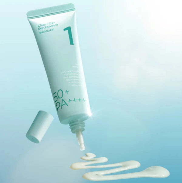Лёгкая успокаивающая солнцезащитная эссенция Numbuzin No.1 Clear Filter Sun Essence SPF50+ PA++++
