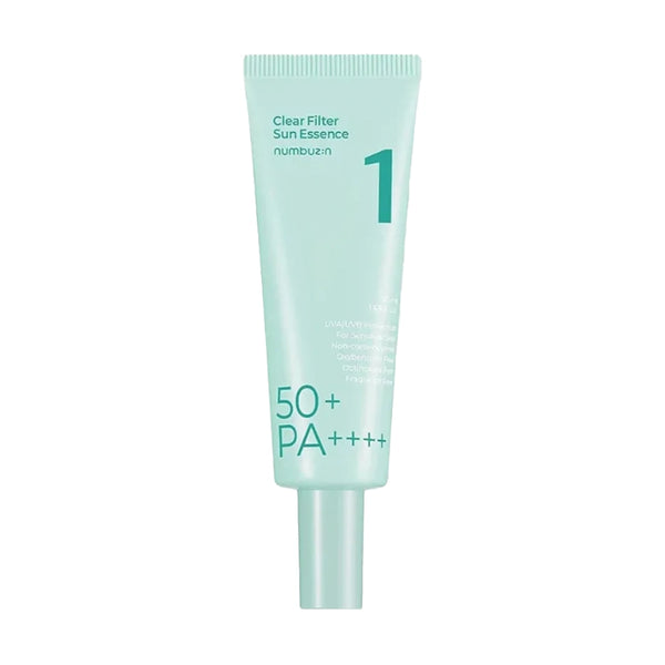 Лёгкая успокаивающая солнцезащитная эссенция Numbuzin No.1 Clear Filter Sun Essence SPF50+ PA++++