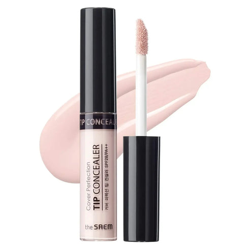 Šķidrais korektors The Saem Cover Perfection Tip Concealer  The Saem Brightener  