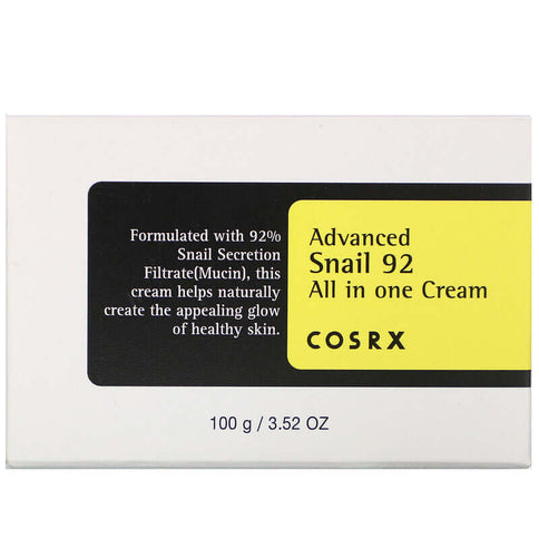 Aktīvas iedarbības krēms ar gliemežu mucīnu Cosrx Advanced Snail 92 All in One Cream  Cosrx   