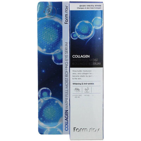 Sērums-rolleris ādai ap acīm ar kolagēnu FarmStay Collagen Water Full Moist Rolling Eye Serum  Farmstay   