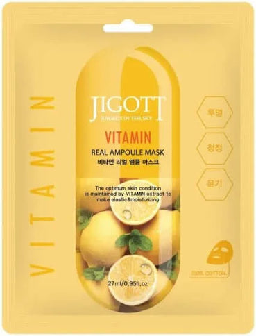 Auduma maskas Jigott Real Ampoule Mask  Jigott Vitamin  