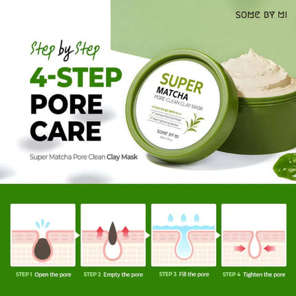 Attīroša mālu maska ar matcha tēju Some By Mi Super Matcha Pore Clean Clay Mask  Some By Mi   