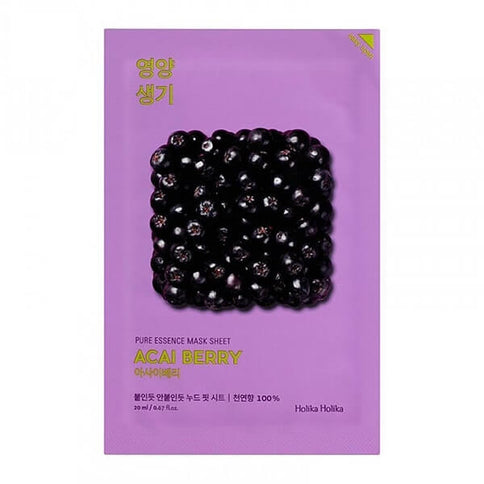 Auduma maskas Holika Holika Pure Essence Mask Sheet  Holika Holika Acai Berry  