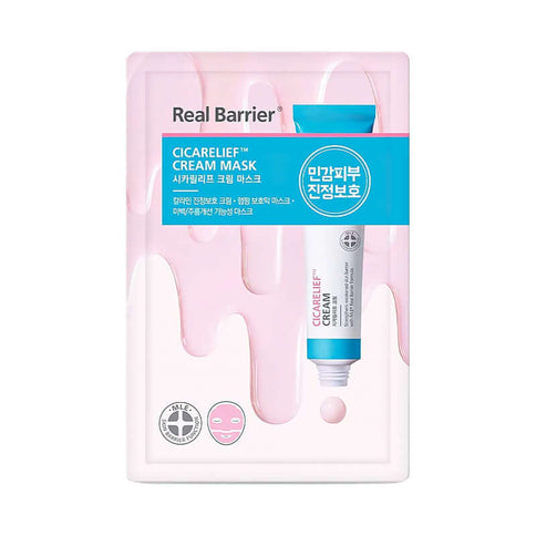 Auduma maska ar madekasosīdu jutīgai ādai Real Barrier Cicarelief Cream Mask  Real Barrier   